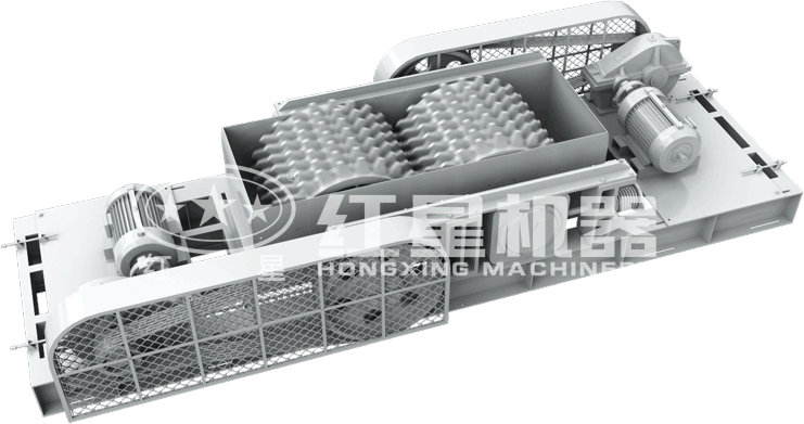 齒輥破碎機原理圖