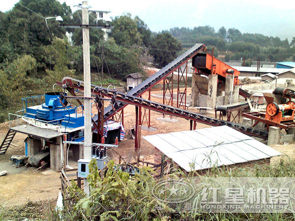 制砂生產線現場圖片