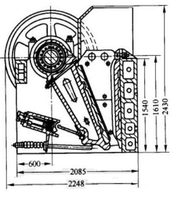 顎式破碎機結構圖