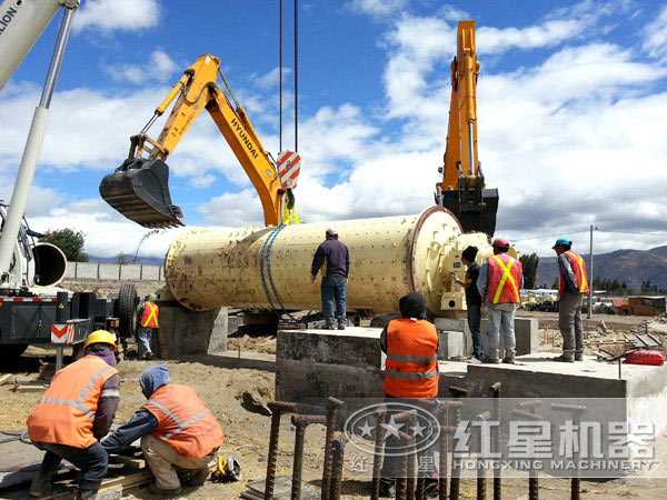 球磨機生產現(xiàn)場