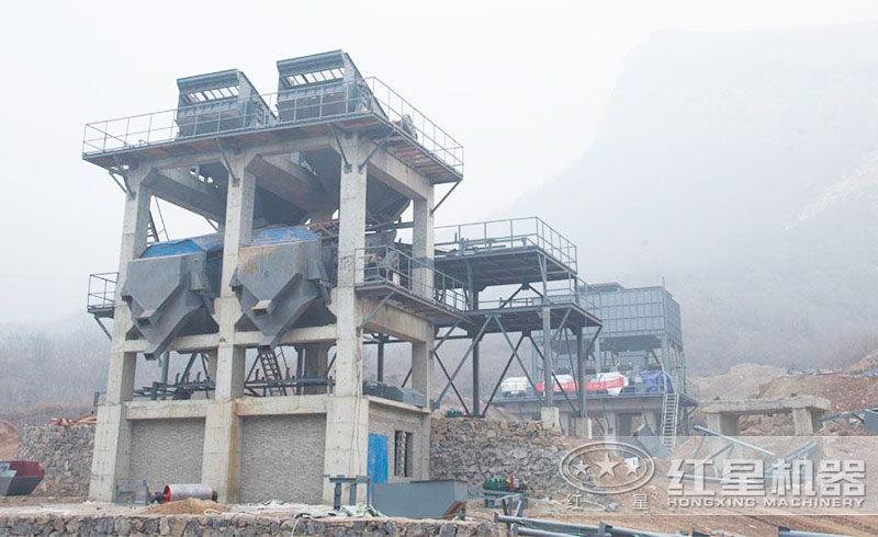 塔樓制砂機作業現場