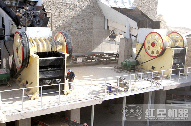 鄂破加工玄武巖，河南客戶現場