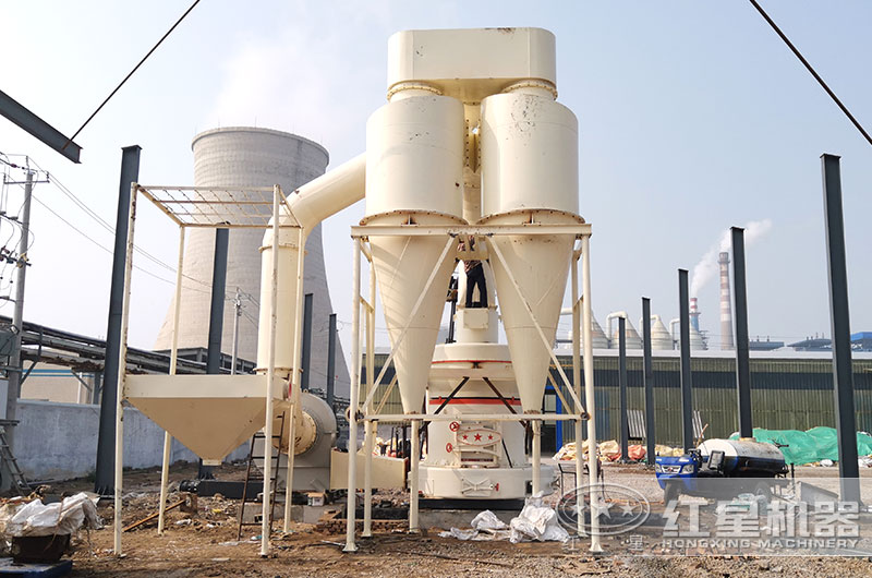 石膏粉生產加工現場圖