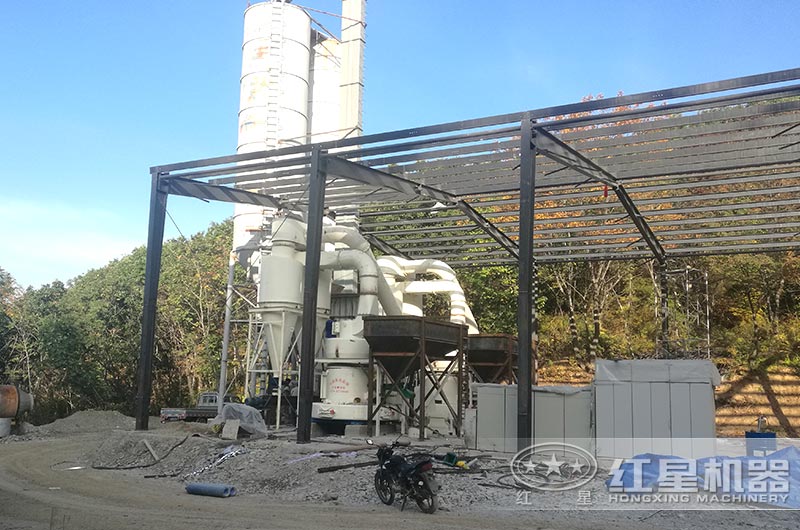 石英石磨粉生產線在建現場