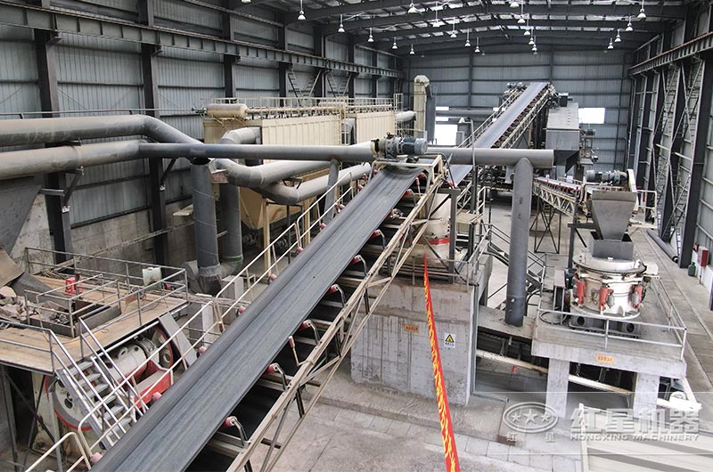 整套的制沙設備生產現場