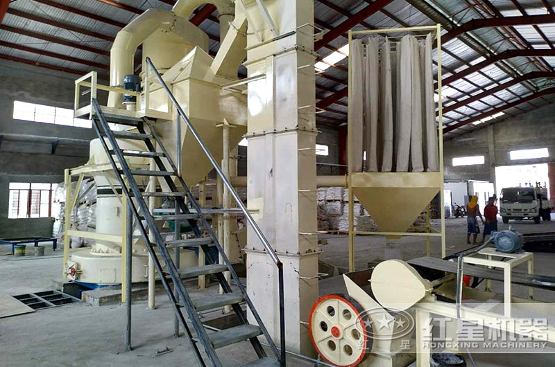 石英石磨粉生產現場實拍