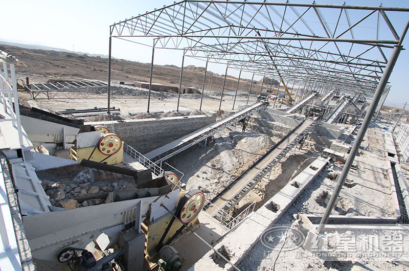 大型石灰石破碎客戶現場實拍