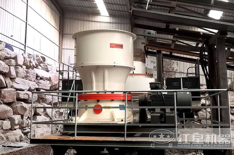 碎石圓錐破碎機的作業現場