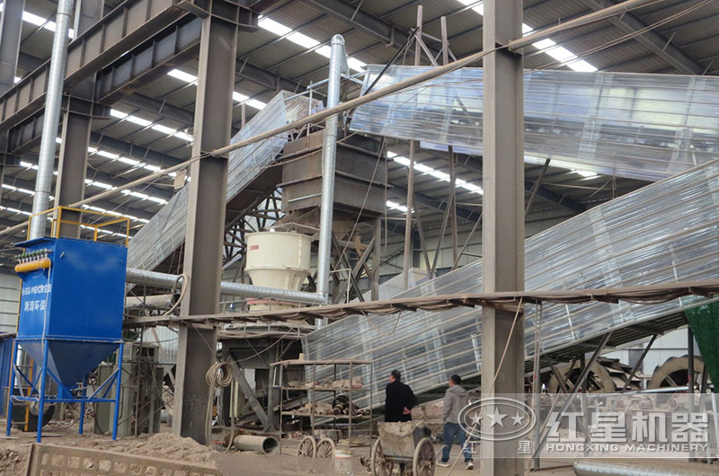 12、13石子加工生產客戶現場