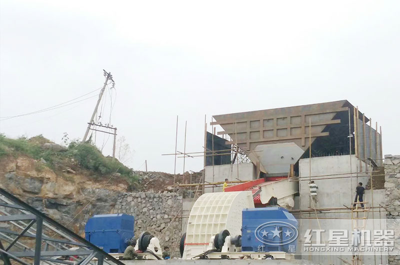 重錘破碎機作業現場