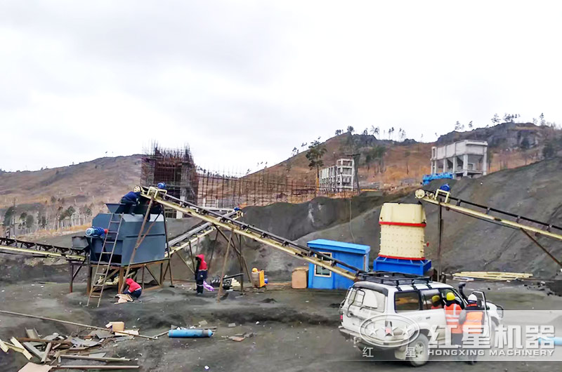 立式制砂機碎煤使用現場