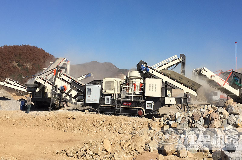 全自動石子生產線作業現場
