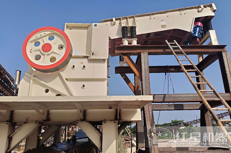 給料機+顎式破碎機