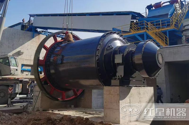 球磨機安裝現場