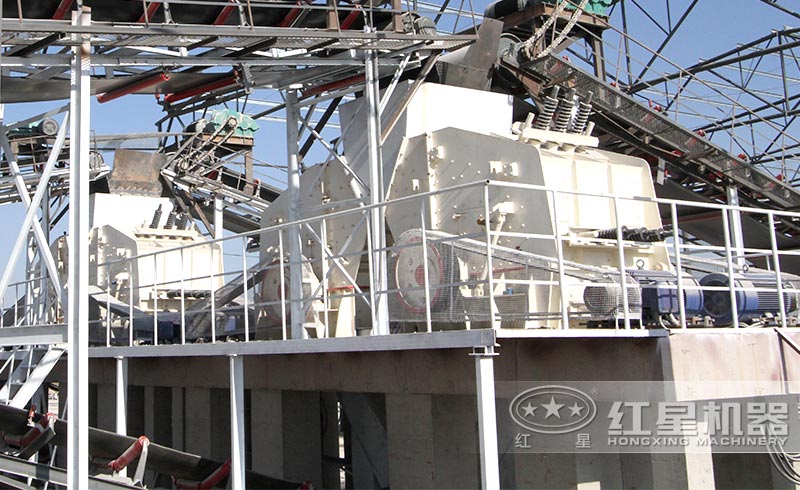 PF1010反擊式破碎機用戶施工現場