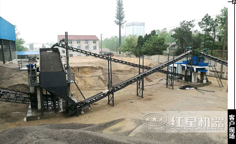 一小時產100噸VSI制砂機客戶現場