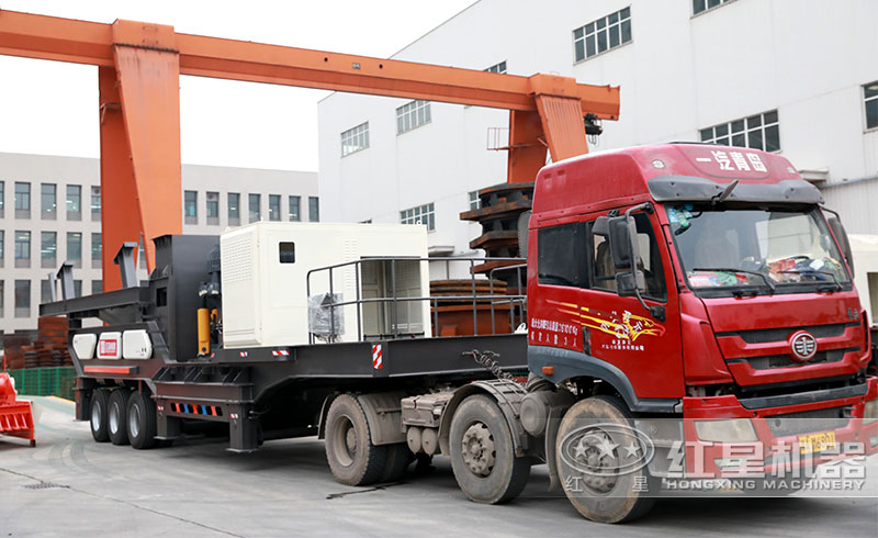 輪胎式圓錐移動破碎站發(fā)往廣東