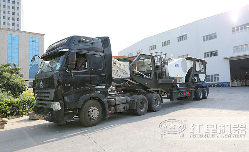 輪胎式移動破碎站發貨了