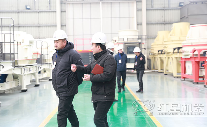 用戶參觀紅星設備生產車間