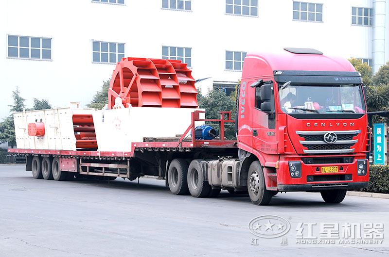 山沙洗砂機準備發往廣東