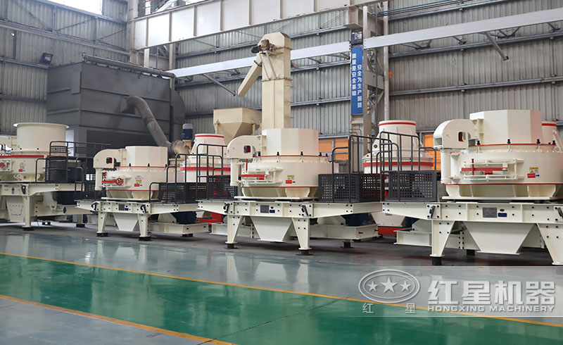 時產800方制砂機車間一角