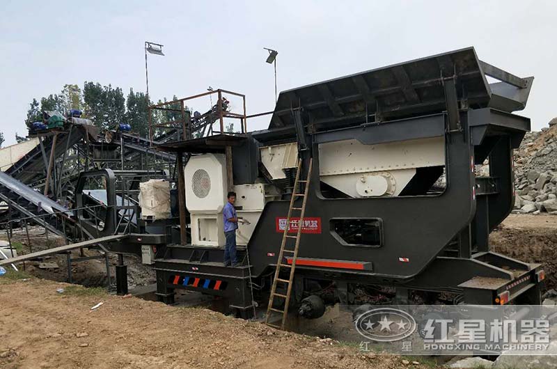顎式移動破碎站在廣東客戶石子廠已運(yùn)行3年