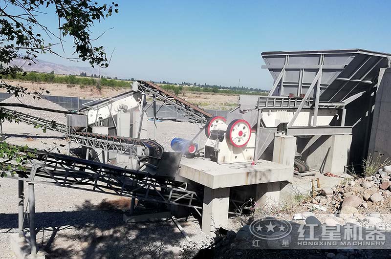 時產30_1000噸花崗巖砂石生產線作業現場