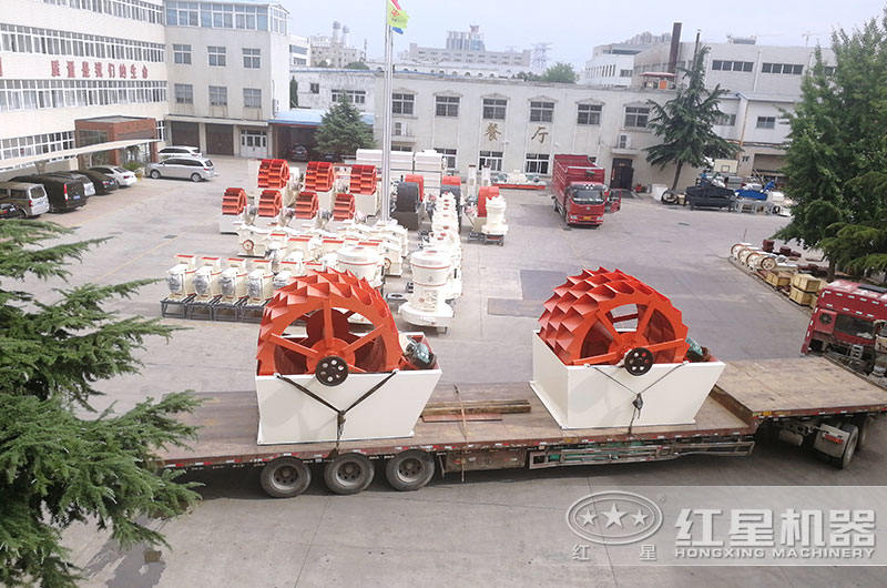 日產3000噸洗砂機發往河南洛陽