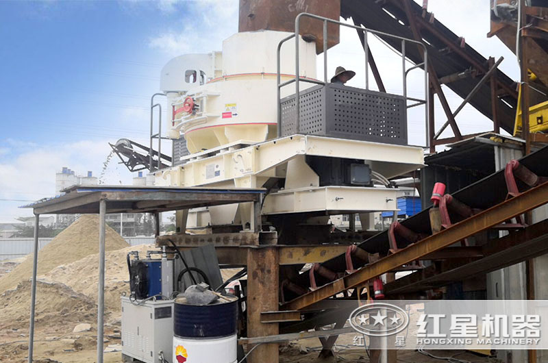 河南客戶制砂現場實拍圖