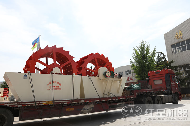 大型洗砂機機械設備發貨中