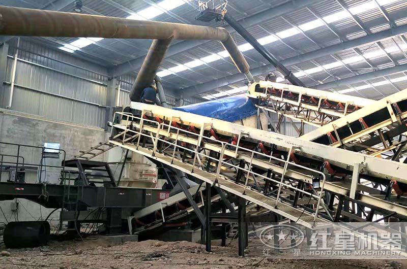 移動打沙機作業現場圖