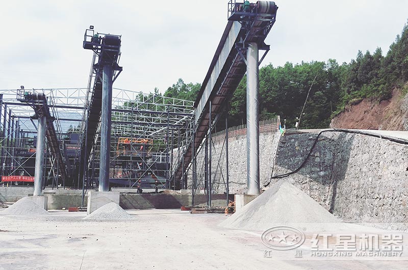 四川客戶現場，機制砂成品