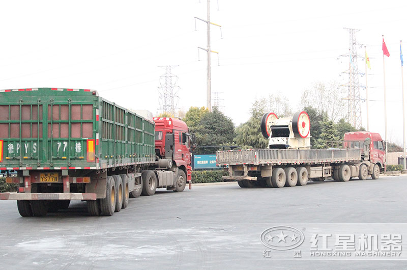 全套大型破碎石子機設備發貨