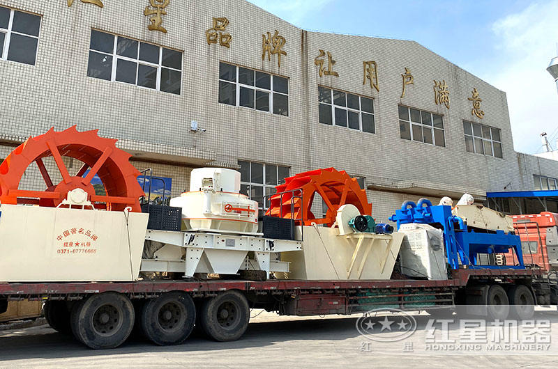 全套花崗巖制砂機生產線設備發貨