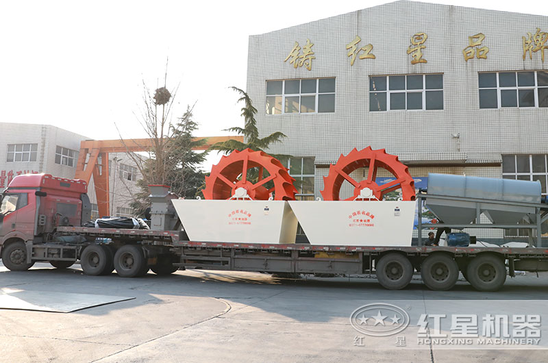 水洗石粉設備發往河南周口