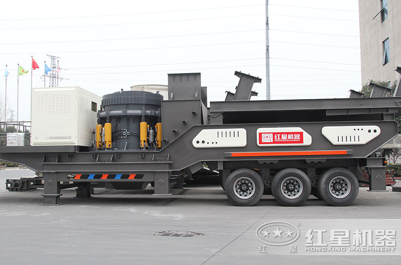 流動式砂石粉碎機圖片、圓錐破