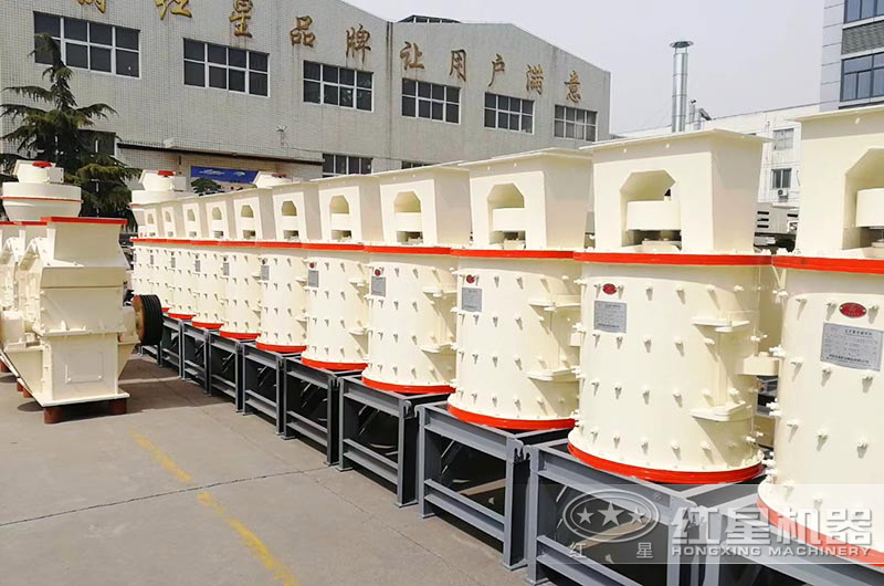 小型復合式打沙子機可通過增減錘頭調整出料粒度