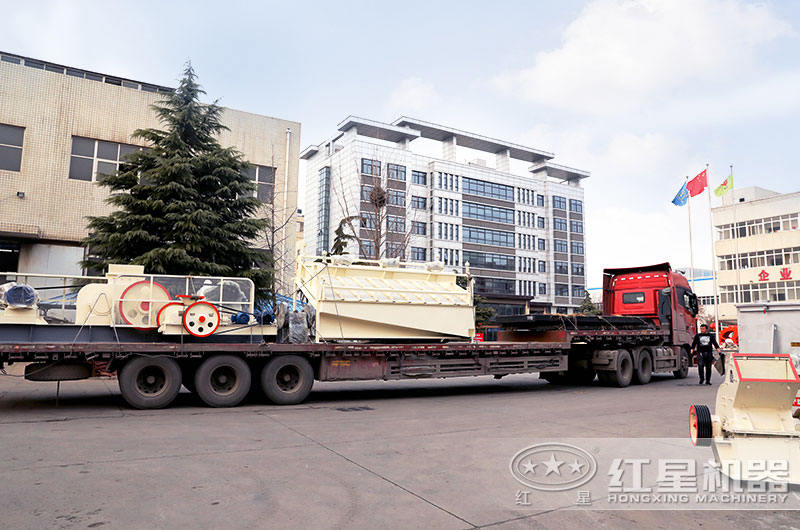 河南紅星對輥機發貨出廠