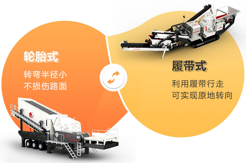 移動(dòng)破碎設(shè)備兩種移動(dòng)方式