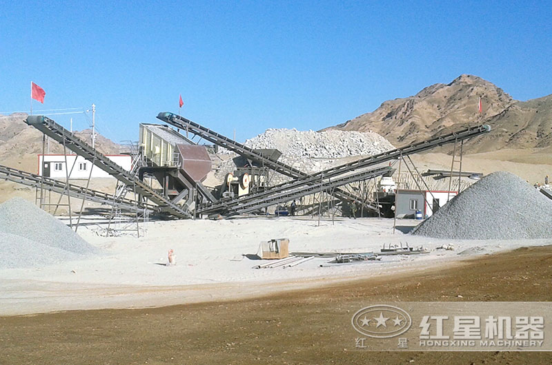 機制砂生產現場