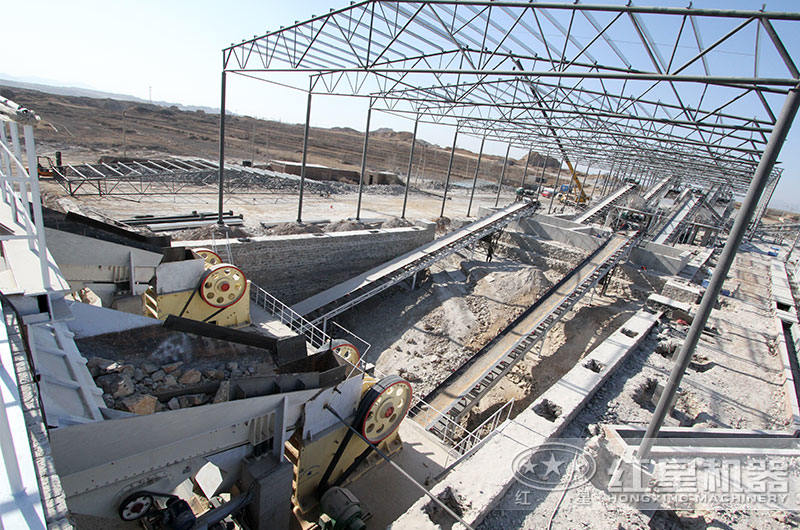 石英石破碎生產現場