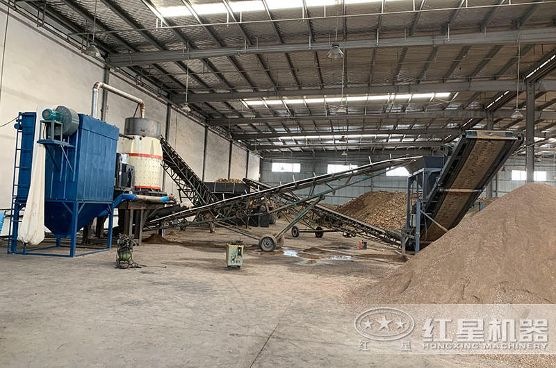 封閉環保型立式復合制砂機生產現場圖