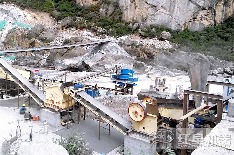 山東干式機制砂生產線實拍圖