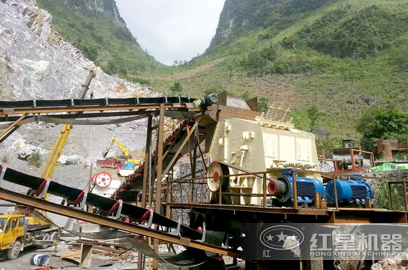 貴州1520反擊破碎機生產現場，效能高