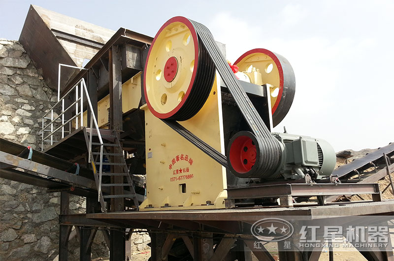 顎式煤炭破碎機作業現場